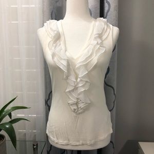 Ruffle Sleeveless Top
